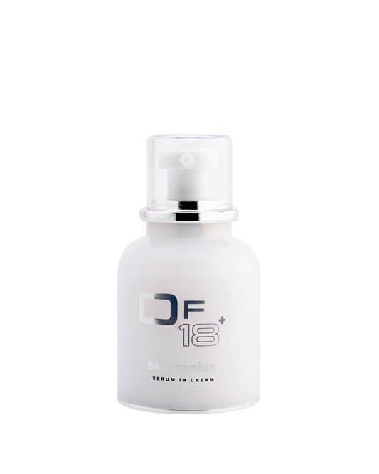 DF18+ Skingenius Serum in Cream offers a firming, rejuvenating and toning action. 