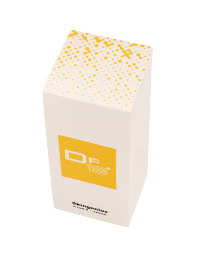 Pack of DF18+ Skingenius Vitamin + Serum. Skin rejuvenation treatment.