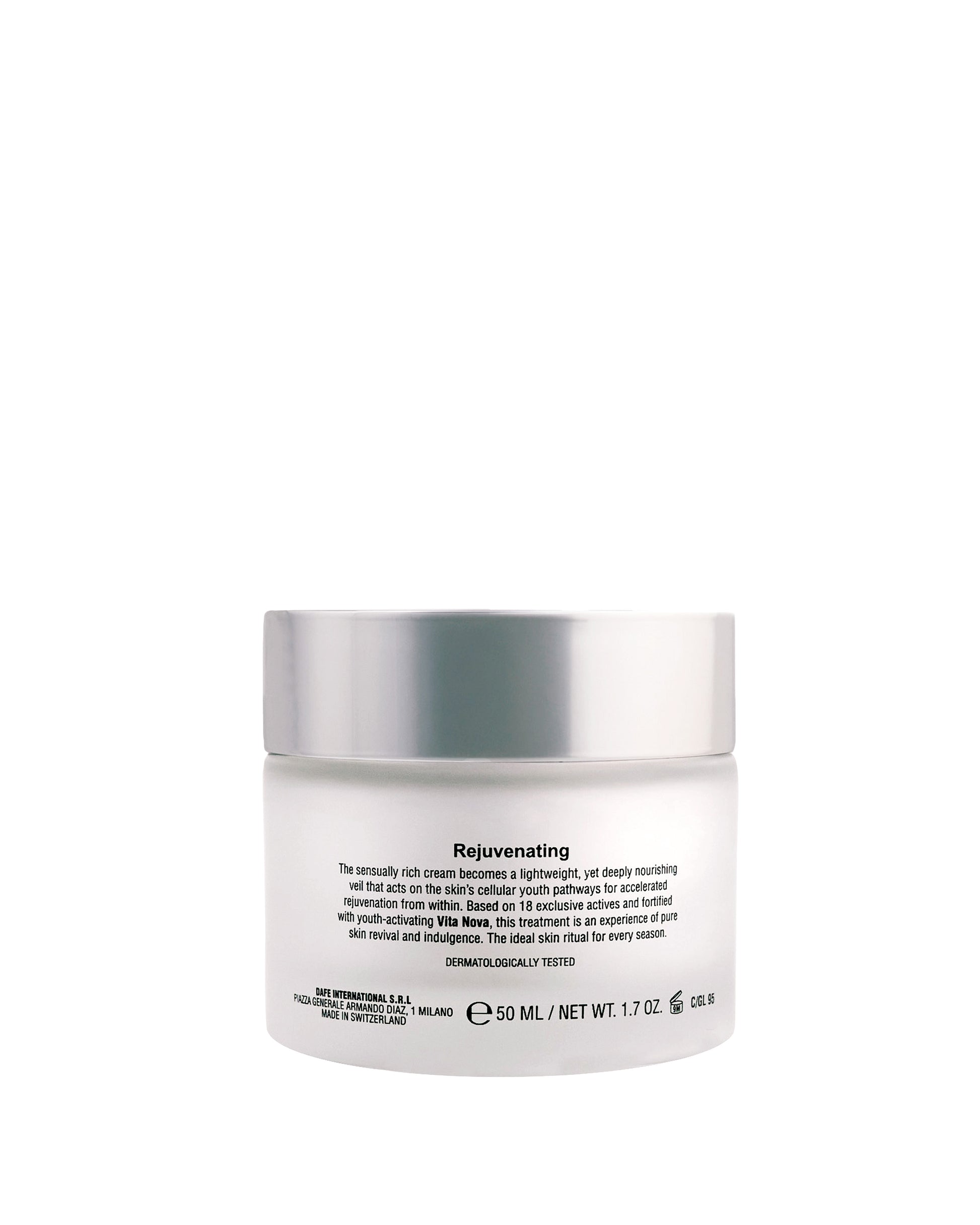 Foto del pack di The Intensive, la crema viso antirughe e nutriente di DF18+. 